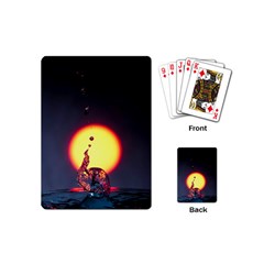 High Speed Waterdrop Drops Water Playing Cards Single Design (mini) by uniart180623