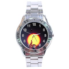 High Speed Waterdrop Drops Water Stainless Steel Analogue Watch by uniart180623