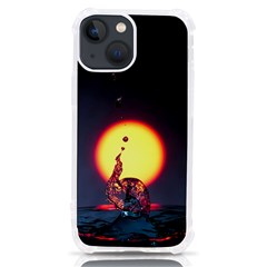 High Speed Waterdrop Drops Water Iphone 13 Mini Tpu Uv Print Case by uniart180623