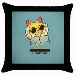 Loading Cat Cute Cuddly Animal Sweet Plush Throw Pillow Case (black) by uniart180623