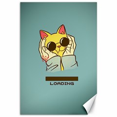 Loading Cat Cute Cuddly Animal Sweet Plush Canvas 12  X 18  by uniart180623