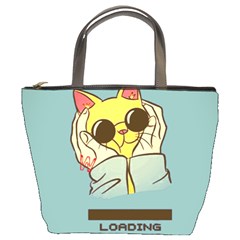 Loading Cat Cute Cuddly Animal Sweet Plush Bucket Bag by uniart180623