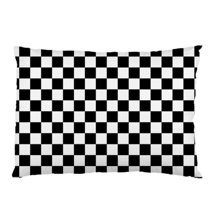 Black White Checker Pattern Checkerboard Pillow Case