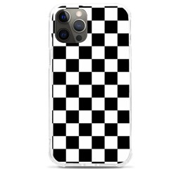 Black White Checker Pattern Checkerboard Iphone 12 Pro Max Tpu Uv Print Case by uniart180623