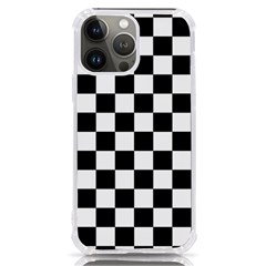 Black White Checker Pattern Checkerboard Iphone 13 Pro Max Tpu Uv Print Case by uniart180623