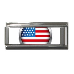 United Of America Usa Flag Superlink Italian Charm (9mm) by Celenk