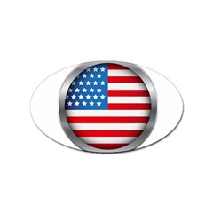 United Of America Usa Flag Sticker Oval (10 Pack) by Celenk