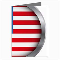 United Of America Usa Flag Greeting Cards (pkg Of 8)