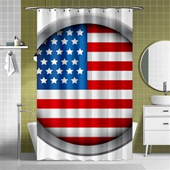 United Of America Usa Flag Shower Curtain 48  X 72  (small)  by Celenk