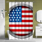 United Of America Usa Flag Shower Curtain 48  x 72  (Small)  Curtain(48  X 72 )