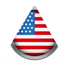 United Of America Usa Flag Wooden Puzzle Triangle by Celenk