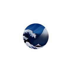 The Great Wave Off Kanagawa 1  Mini Buttons by Grandong