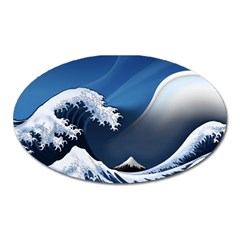 The Great Wave Off Kanagawa Oval Magnet