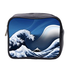 The Great Wave Off Kanagawa Mini Toiletries Bag (two Sides) by Grandong