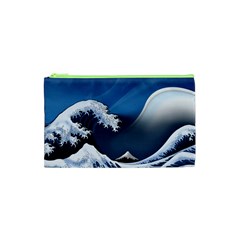 The Great Wave Off Kanagawa Cosmetic Bag (xs) by Grandong