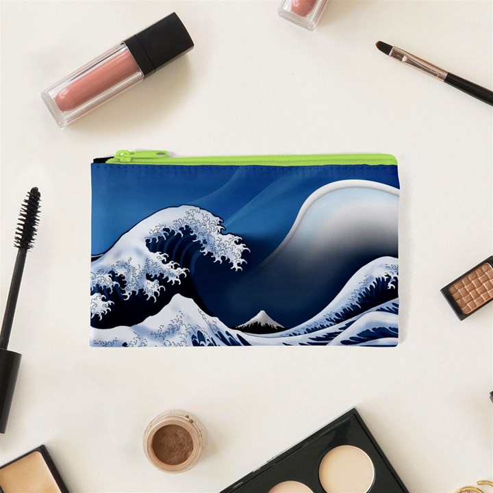 The Great Wave Off Kanagawa Cosmetic Bag (XS)