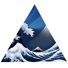 The Great Wave Off Kanagawa Wooden Puzzle Triangle by Grandong