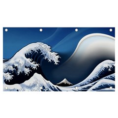 The Great Wave Off Kanagawa Banner And Sign 7  X 4  by Grandong