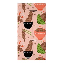 Doodle Yakisoba Seamless Pattern Background Cartoon Japanese Street Food Shower Curtain 36  X 72  (stall)  by Grandong