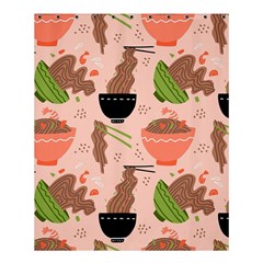 Doodle Yakisoba Seamless Pattern Background Cartoon Japanese Street Food Shower Curtain 60  X 72  (medium)  by Grandong