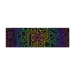 Circuit Hexagonal Geometric Pattern Background Pattern Sticker (bumper)