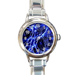 Lines Flash Light Mystical Fantasy Round Italian Charm Watch