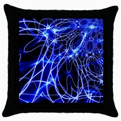 Lines Flash Light Mystical Fantasy Throw Pillow Case (black)