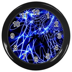 Lines Flash Light Mystical Fantasy Wall Clock (black) by Dutashop