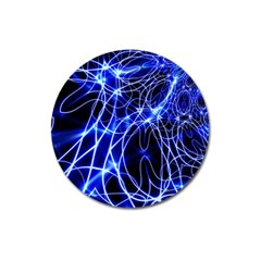 Lines Flash Light Mystical Fantasy Magnet 3  (round)