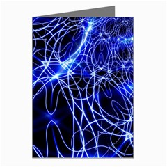 Lines Flash Light Mystical Fantasy Greeting Cards (pkg Of 8) by Dutashop