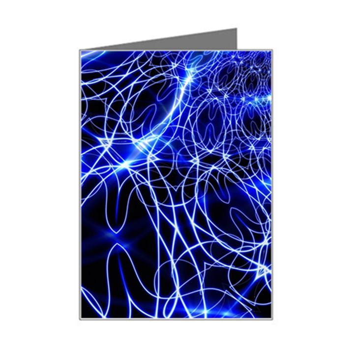 Lines Flash Light Mystical Fantasy Mini Greeting Card