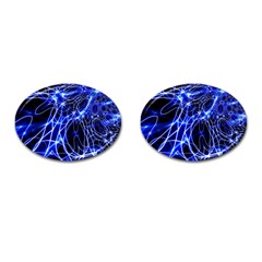 Lines Flash Light Mystical Fantasy Cufflinks (oval) by Dutashop