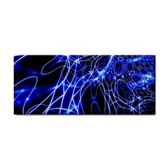 Lines Flash Light Mystical Fantasy Hand Towel by Dutashop