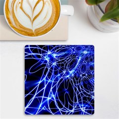 Lines Flash Light Mystical Fantasy Uv Print Square Tile Coaster  by Dutashop