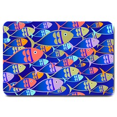 Sea Fish Illustrations Large Doormat by Mariart