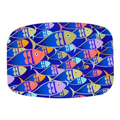 Sea Fish Illustrations Mini Square Pill Box by Mariart