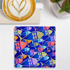 Sea Fish Illustrations Uv Print Square Tile Coaster  by Mariart