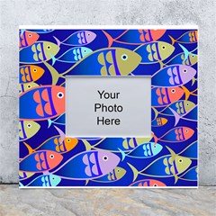 Sea Fish Illustrations White Wall Photo Frame 5  X 7  by Mariart