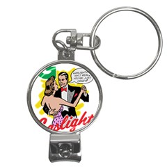 G Is For Gaslight Funny Dance1-01 Nail Clippers Key Chain