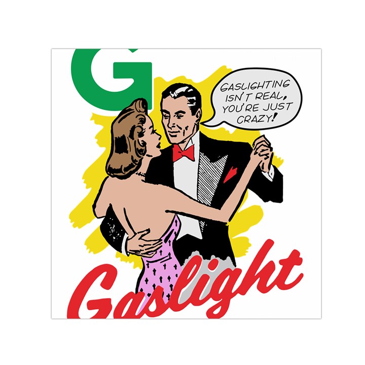 G Is For Gaslight Funny Dance1-01 Square Satin Scarf (30  x 30 )