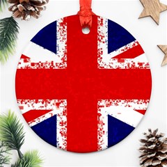 Union Jack London Flag Uk Ornament (round) by Celenk