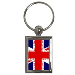 Union Jack London Flag Uk Key Chain (rectangle) by Celenk