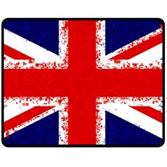 Union Jack London Flag Uk Two Sides Fleece Blanket (medium) by Celenk