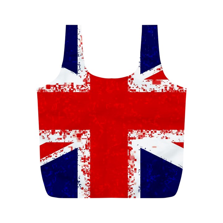 Union Jack London Flag Uk Full Print Recycle Bag (M)