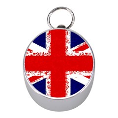 Union Jack London Flag Uk Mini Silver Compasses by Celenk