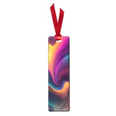 Abstract Colorful Waves Painting Small Book Marks