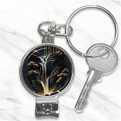 Waterfall Water Nature Springs Nail Clippers Key Chain by Simbadda