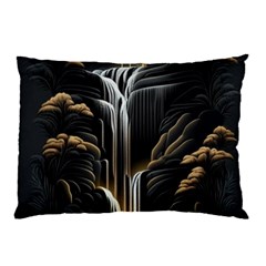 Waterfall Water Nature Springs Pillow Case (two Sides) by Simbadda