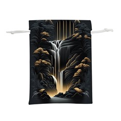 Waterfall Water Nature Springs Lightweight Drawstring Pouch (l)