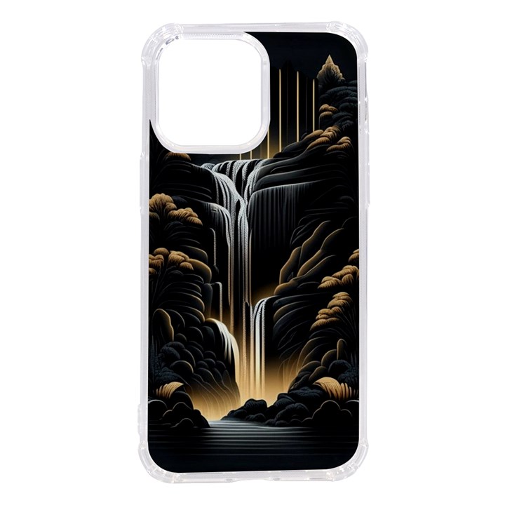 Waterfall Water Nature Springs iPhone 14 Pro Max TPU UV Print Case